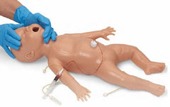 Nasco Nursing Skills and ALS Simulator Life/Form® Full-Term Simulator / 2 Replaceable Airways / Bilateral Lung / Unilateral Lung / Patent Umbilicus Newborn 7-1/2 lbs.