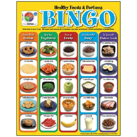 Nasco Reference Food Board Game Bingo