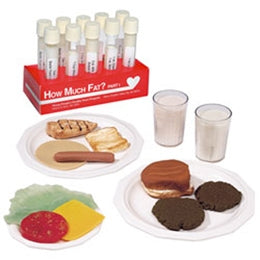 Nasco Test Tube Display and Food Replica Set How Much Fat? Test Tube Display - Part I (WA16053G) and Nasco Fats and Food Replica Kit