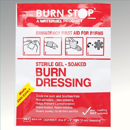 Water Jel Burn Dressing Bunn Stop® 4 X 4 Inch Square Sterile