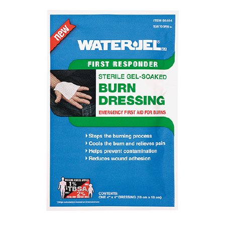 Water Jel Burn Dressing Water-Jel® First Responder 4 X 4 Inch Square Sterile
