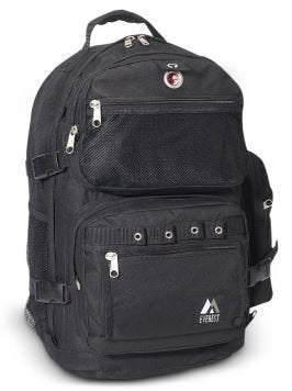 Everest Trading Corp Backpack Everest Black 13-1/2 X 20 X 8 Inch - M-1071456-1706 - Each