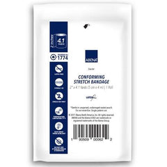 Abena North America Conforming Bandage Abena® Cotton 1-Ply 2 Inch X 4-1/10 Yard Roll Shape Sterile