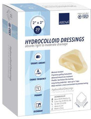 Abena North America Hydrocolloid Dressing Abena® 2 X 2 Inch Square Sterile
