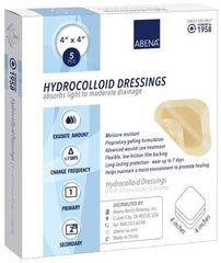 Abena North America Hydrocolloid Dressing Abena® 4 X 4 Inch Square Sterile