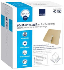 Abena North America Foam Dressing Abena® 3-1/5 X 3-1/5 Inch Fenestrated Square Non-Adhesive without Border Sterile