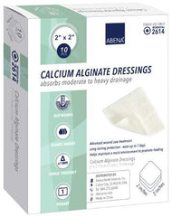 Abena North America Calcium Alginate Dressing Abena® 2 X 2 Inch Square Calcium Alginate Sterile