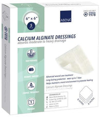 Abena North America Calcium Alginate Dressing Abena® 6 X 6 Inch Square Calcium Alginate Sterile