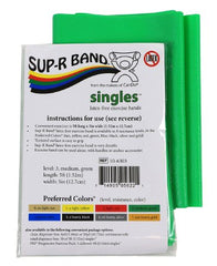 Fabrication Enterprises Exercise Resistance Band Sup-R Band® Green 5 Inch X 5 Foot Medium Resistance