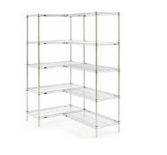 Intermetro Industries Shelving Starter Unit Super Erecta Brite™ 4 Shelves 18 X 48 X 63 Inch