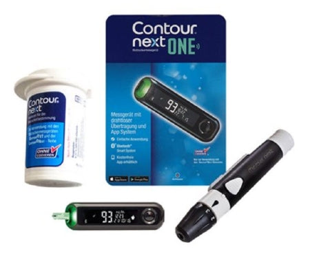 Ascensia Diabetes Care Blood Glucose Meter Contour® Next 5 Second Results Stores Up To 400 Results , 7 , 14 and 30 Day Averaging No Coding Required
