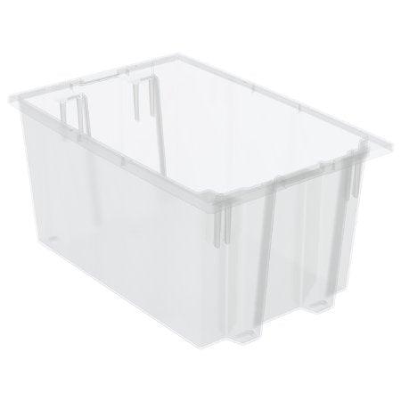 Akro-Mils Nest and Stack Tote Clear Plastic 15 X 19-1/2 X 29-1/2 Inch - M-1074556-2963 - CT/3