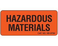 Shamrock Scientific Pre-Printed Label Shamrock Warning Label Fluorescent Red Hazardous Materials Black Biohazard 1 X 2-1/4 Inch - M-1074646-2168 - Roll of 1