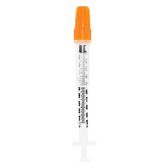 Sol-Millennium Medical Insulin Syringe with Needle Sol-Guard™ 1 mL 29 Gauge 1/2 Inch Attached Needle Sliding Safety Needle