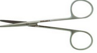 BR Surgical Scissors BR Surgical SuperCut Metzenbaum 7 Inch Length Curved Blunt Tip / Blunt Tip - M-1074804-2228 - Each