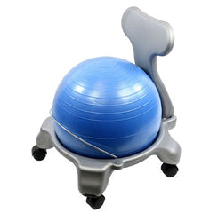 Fabrication Enterprises Ball Chair with Back CanDo® Gray Chair / Ball Color May Vary Child 8 lbs.