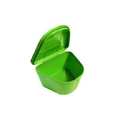 Medegen Medical Products LLC Denture Cup Green Hinged Lid Reusable