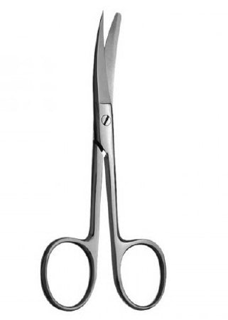 V. Mueller Operating Scissors 5-3/4 Inch Length Surgical Grade Curved-on-Flat Sharp Tip / Blunt Tip - M-1075002-4942 - Each