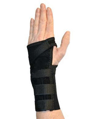 Bird & Cronin Wrist Brace Independence Cotton / Elastic / Metal Right Hand Black X-Large