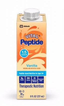 Abbott Nutrition Oral Supplement Vital® Peptide 1.5 Vanilla Flavor Ready to Use 8 oz. Carton