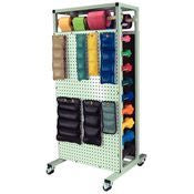 Patterson Medical Supply Storage Rack 24 X 24 X 53 Inch, With Cuff Weight & Dumbbell