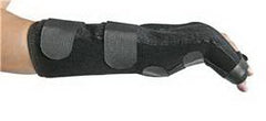 Alimed Boxer Fracture Brace eZY WRAP® Neoprene Left Hand Black X-Small / Small