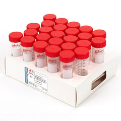 Globe Scientific Diamond® Max™ Centrifuge Tube Conical Bottom Plain 50 mL Red Screw Cap Polypropylene Tube