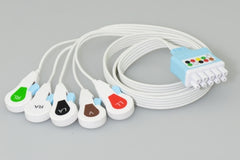Sage Services Group ECG Lead Set 0.9 Meter, Disposable, 5 Lead, 0.9 Meter For Vital Signs Monitor