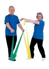 Fabrication Enterprises Exercise Resistance Band Set Thera-Band® Yellow / Red / Green / Blue / Black 5 Inch X 50 Yard X-Light to X-Heavy Resistance