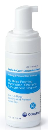 Coloplast Rinse-Free Shampoo and Body Wash Bedside-Care® 4 oz. Pump Bottle Unscented