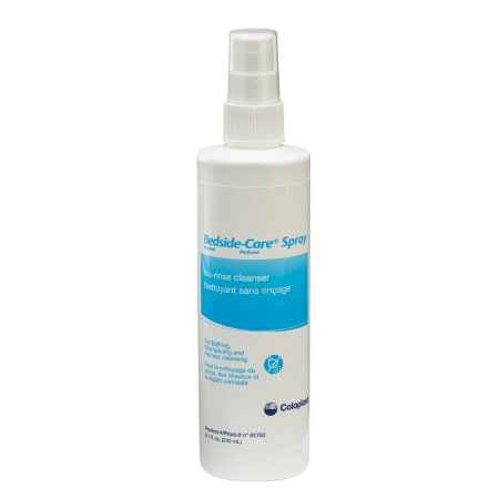 Coloplast Rinse-Free Shampoo and Body Wash Bedside-Care® Sensitive Skin 8.1 oz. Spray Bottle Scented