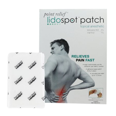 Fabrication Enterprises Topical Pain Relief LidoSpot™ 4% - 1% Strength Lidocaine / Menthol Patch 20 per Box