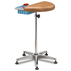 Clinton Industries Phlebotomy Stand 6940 Model Bin 23 Inch, 5-leg, Cast Aluminum Base 30 to 38 Inch 11 X 22 Inch