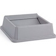 RJ Schinner Co Trash Can Lid Untouchable® 6-1/4 X 20-1/8 X 20-1/8, Gray, Plastic, Square, Swing Clouser Type - M-1078172-4683 - Each