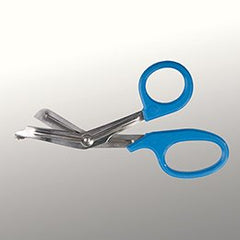 Trauma Shears McKesson Medicut™ Blue 7-1/4 Inch Length Medical Grade Stainless Steel Finger Ring Handle Blunt Tip / Blunt Tip - M-1078271-3365 - Each