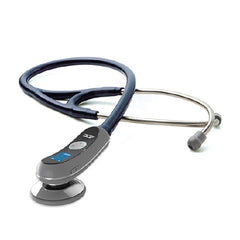 American Diagnostic Corp Electronic Stethoscope Adscope® Blue 2-Tube 19 Inch Tube Single Head Chestpiece