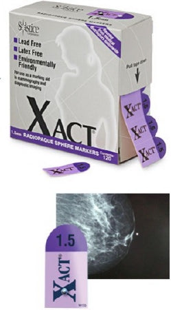 Solstice Mammography Nipple Marker Xact® Purple 1.5 mm NonSterile - M-1078351-4888 - Box of 120