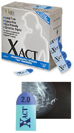 Solstice Mammography Nipple Marker Xact® Blue 2 mm - M-1078356-1793 - Box of 120