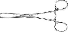 Aesculap Intestinal Grasping Forceps Aesculap® Allis 155 mm Surgical Grade Straight 5 X 6 Teeth - M-1079101-2710 - Each