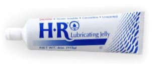 HR Pharmaceuticals Lubricating Jelly HR® 4 oz. Tube Sterile