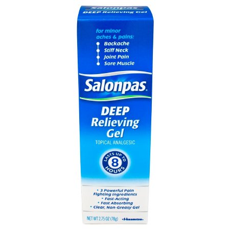 Emerson Healthcare Topical Pain Relief Salonpas® 3.1% - 10% - 15% Strength Camphor / Menthol / Methyl Salicylate Topical Gel 2.75 oz.