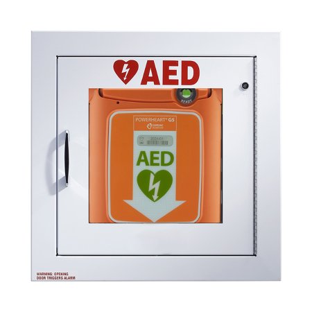 Cardiac Science AED Cabinet Wall Mount Stainless Steel with Plastic Front 2 Keyed - M-1080017-1639 | Each