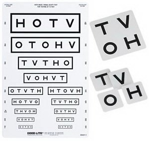 Good-Lite Eye Chart MassTest™ 10 Foot Measurement Acuity Test