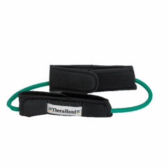 Patterson Medical Supply Exercise Resistance Tubing with Cuffs Thera-Band® Green Intermediate Resistance