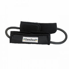 Patterson Medical Supply Exercise Resistance Tubing with Cuffs Thera-Band® Black Special Advanced Resistance
