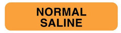 United Ad Label Drug Label UAL™ Anesthesia Label Normal Saline Orange 5/16 X 1-1/4 Inch - M-1080528-4916 - Roll of 1