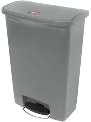 RJ Schinner Co Trash Can Rubbermaid® Streamline™ 24 gal. Rectangular Gray Plastic Step On - M-1081345-4854 - Each