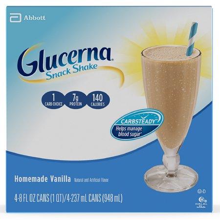 Abbott Nutrition Oral Supplement Glucerna® Snack Shake Homemade Vanilla Flavor Ready to Use 8 oz. Can