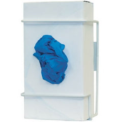 Bowman Manufacturing Glove Box Holder Horizontal or Vertical Mounted 1-Box Capacity White 3.75 X 5.67 X 8.16 Inch Coated Wire