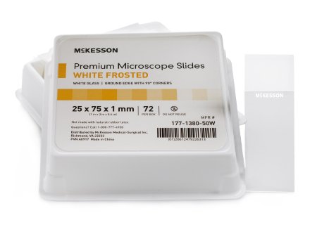 Microscope Slide McKesson 25 X 75 X 1 mm Frosted